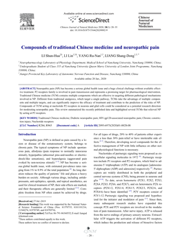 Compounds of Traditional Chinese Medicine and Neuropathic Pain