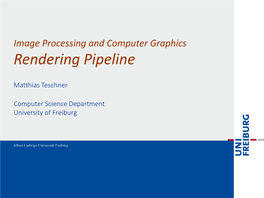 Rendering Pipeline