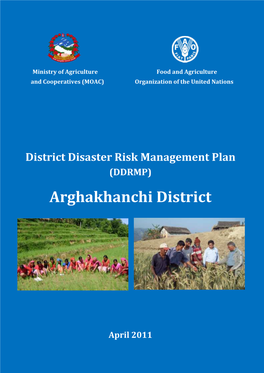 District Disaster Risk Management Plan for Arghakhanchi District
