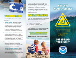 Tsunami Safety Brochure