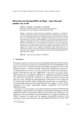 Heterokaryon Incompatibility in Fungi More Than Just Another Way to Die