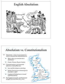 English Absolutism