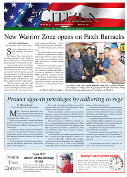 New Warrior Zone Opens on Patch Barracks