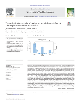 The Denitrification Potential of Eroding Wetlands in Barataria Bay, LA, USA