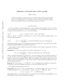 Arxiv:1707.07347V2 [Math.AG] 7 Sep 2018 Cartier Is Necessary for Deﬁning C· L