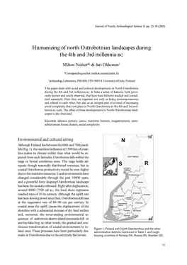 Humanizing of North Ostrobotnian Landscapes During the 4Th and 3Rd Millennia 