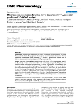 BMC Pharmacology Biomed Central