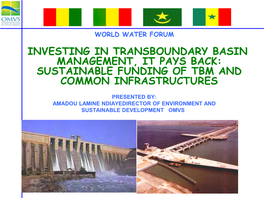 Sustainable Funding of Tbm and Common Infrastructures