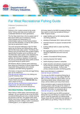 Far West Recreational Fishing Guide