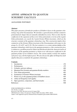 Affine Approach to Quantum Schubert Calculus