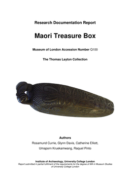 Maori Treasure Box
