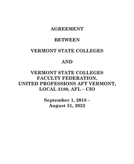 Full-Time Faculty Federation Agreement 2018-2022