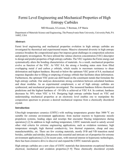 Fermi Level Engineering and Mechanical Properties of High