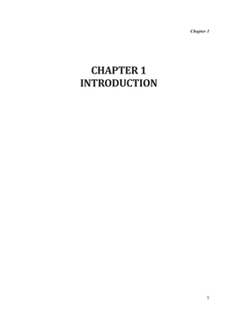 Chapter 1 Introduction