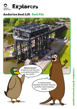 Anderton Boat Lift Fact File