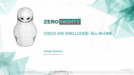 Cisco Ios Shellcode: All-In-One