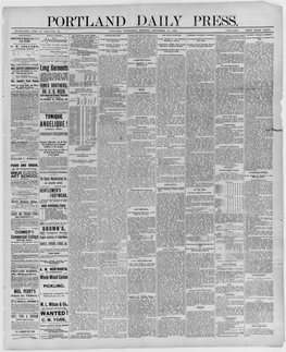 Portland Daily Press: September 15,1886