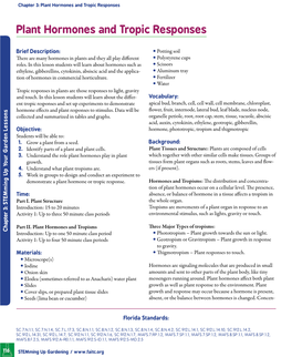 Plant Hormones and Tropic Responses