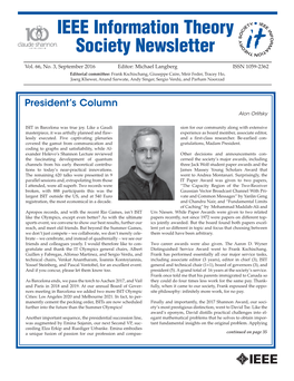 IEEE Information Theory Society Newsletter