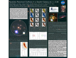 Spatially Resolved Outflows in a Seyfert Galaxy at Z = 2.39