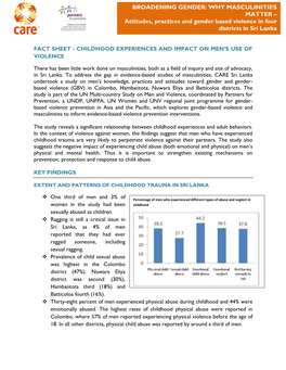 BROADENING GENDER: WHY MASCULINITIES MATTER – Attitudes, Practices and Gender Basedmatter Violence – in Four Districts in Sri Lanka