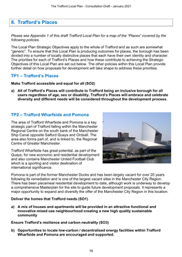 Trafford Local Plan February 2021 Regulation 18