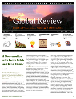 Global Review, Summer 2012