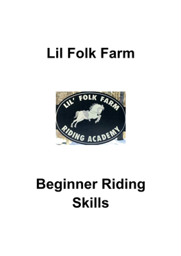 Beginner Riding Packet