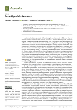 Reconfigurable Antennas