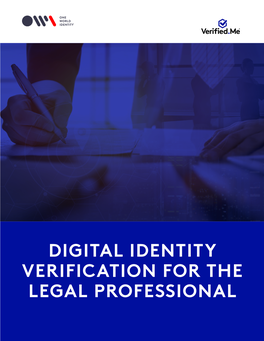 Digital Identity Verification for the Legal Professional