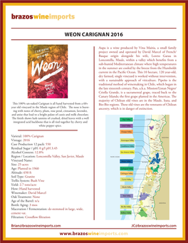 Weon Carignan 2016