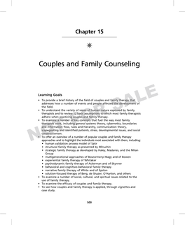 Couples and Family Counseling