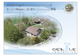 Walkringengolpisbergstrasse2 2-Famhausmit2x4½-Zi.Wohnung+DG Ideal Für Handwerker