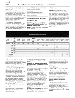 Federal Register/Vol. 86, No. 88/Monday, May 10, 2021/Notices