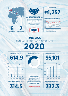 Annual Report and Accounts 2020 DNO 3 Key Figures