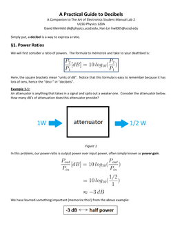 A Practical Guide to Decibels