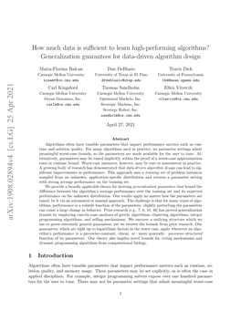 Arxiv:1908.02894V4 [Cs.LG] 25 Apr 2021 Programming Algorithms, and Selling Mechanisms