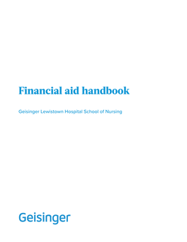 Financial Aid Handbook