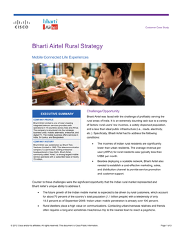 Bharti Airtel Rural Strategy