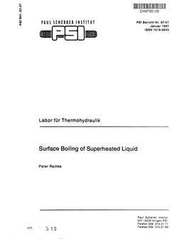 Surface Boiling of Superheated Liquid