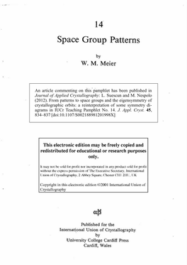 Space Group Patterns