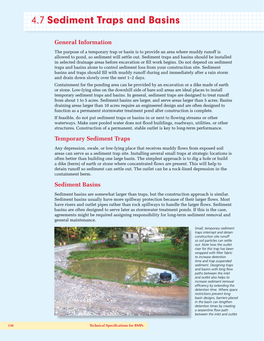 4.7 Sediment Traps and Basins