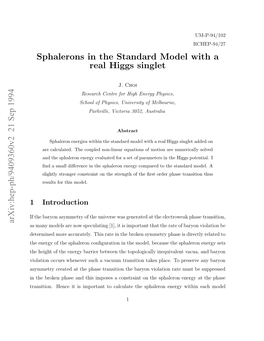 Sphalerons in the Standard Model with a Real Higgs Singlet