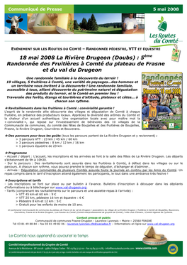 5Ème Randonnée Des Fruitières À Comté Du Plateau De Frasne Et Du Val Du Drugeon