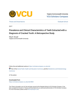 Prevalence and Clinical Characteristics of Teeth Extracted with a Diagnosis of Cracked Tooth: a Retrospective Study