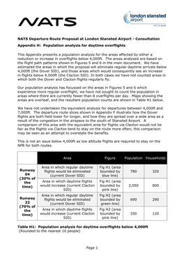 Page 1 NATS Departure Route Proposal at London Stansted Airport