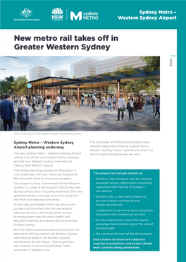 Sydney Metro New Metro Rail Takes Off in Greater Western Sydney