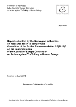 Report Submitted by the Norwegian Authorities on Measures