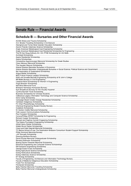 Senate Rule — Financial Awards