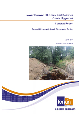 Lower Brown Hill Creek and Keswick Creek Upgrades